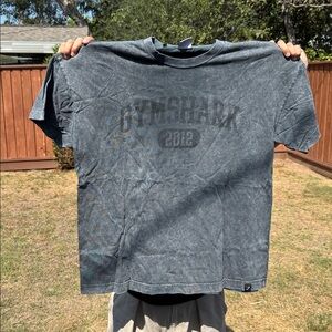 Gymshark Washed Black Graphic Tee